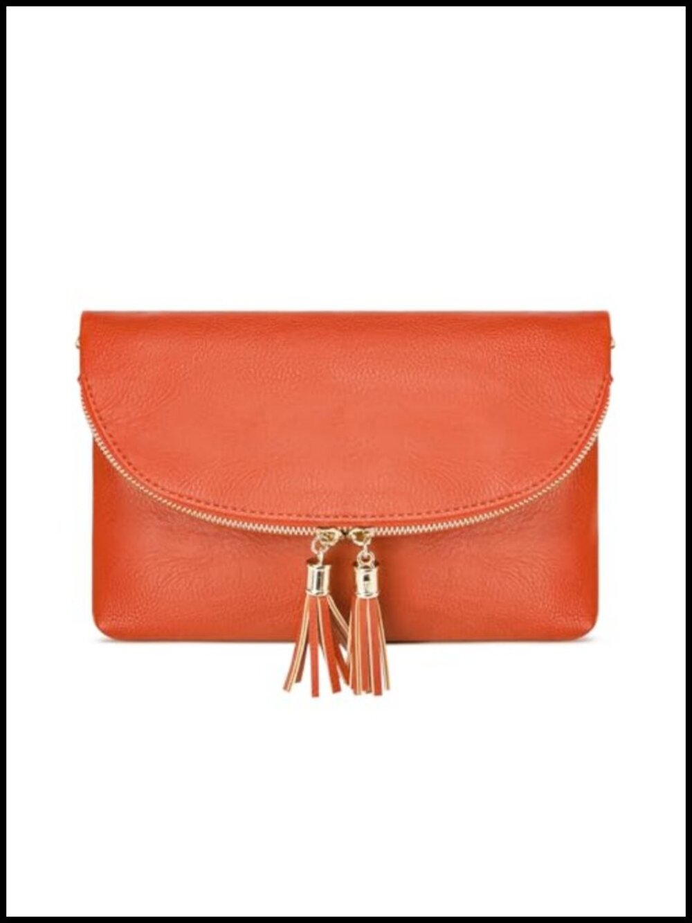 Womens Faux Leather Envelope Clutch Crossbody Bag 6 Card Slots